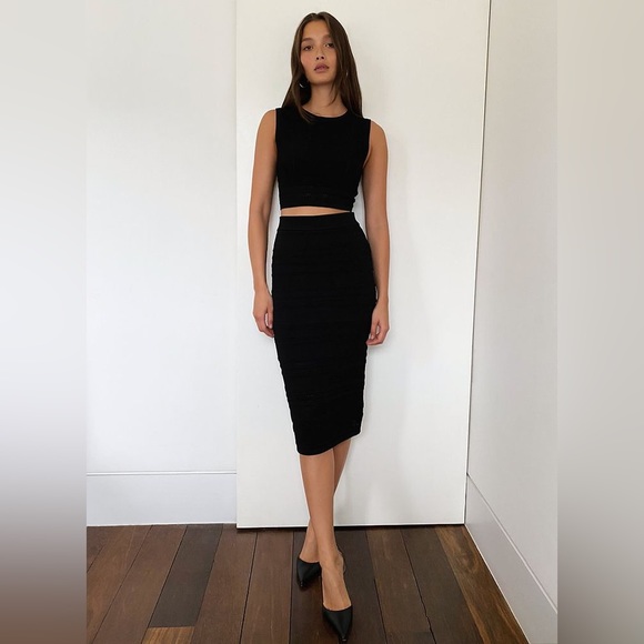 Aritzia | Babaton Bodycon Tube Skirt XS Black - Picture 1 of 4